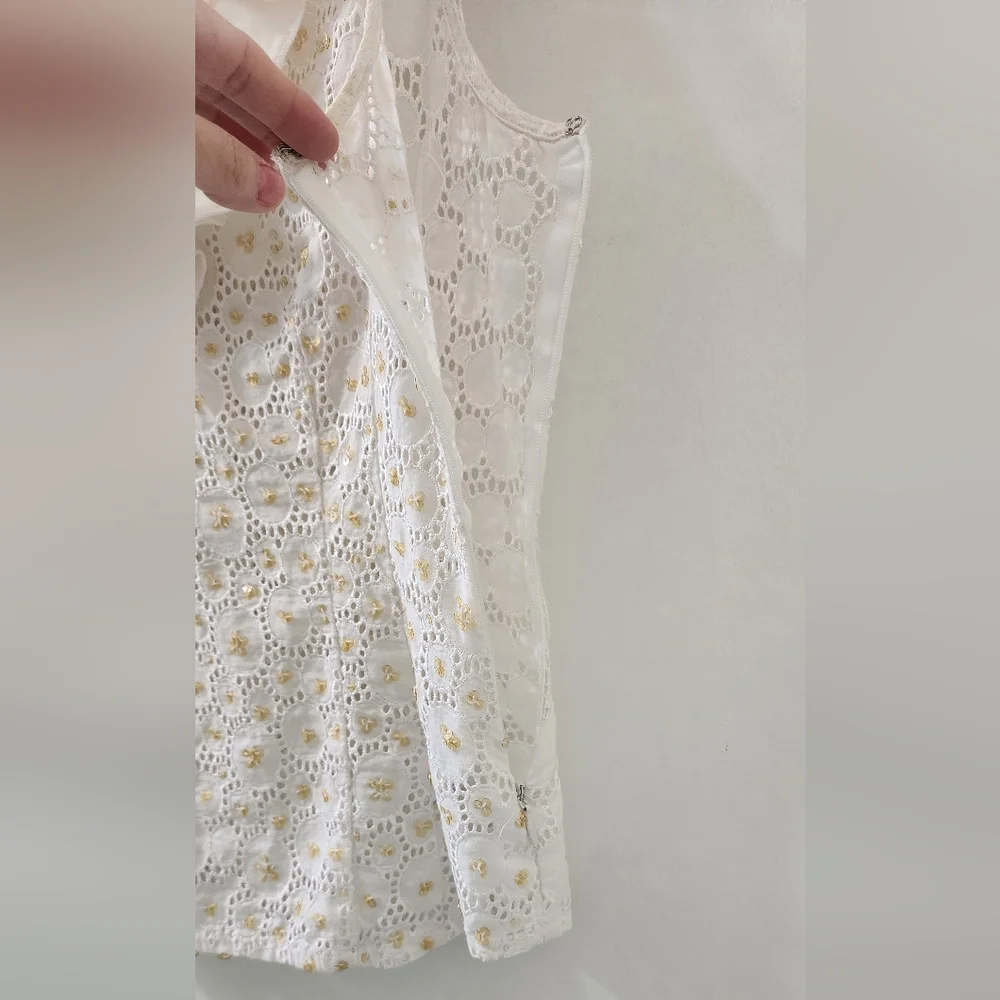 Bebe Cream Ruffle Top - Picture 4 of 6